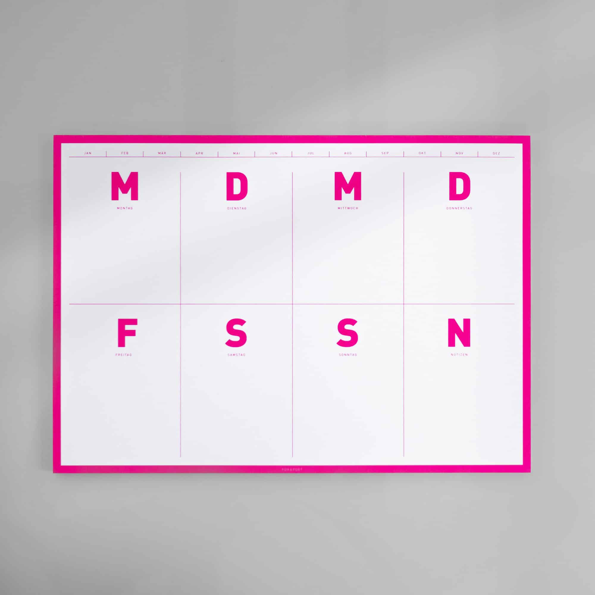 特別価格 Wochenplaner *Pink* - FOX&POET 手帳