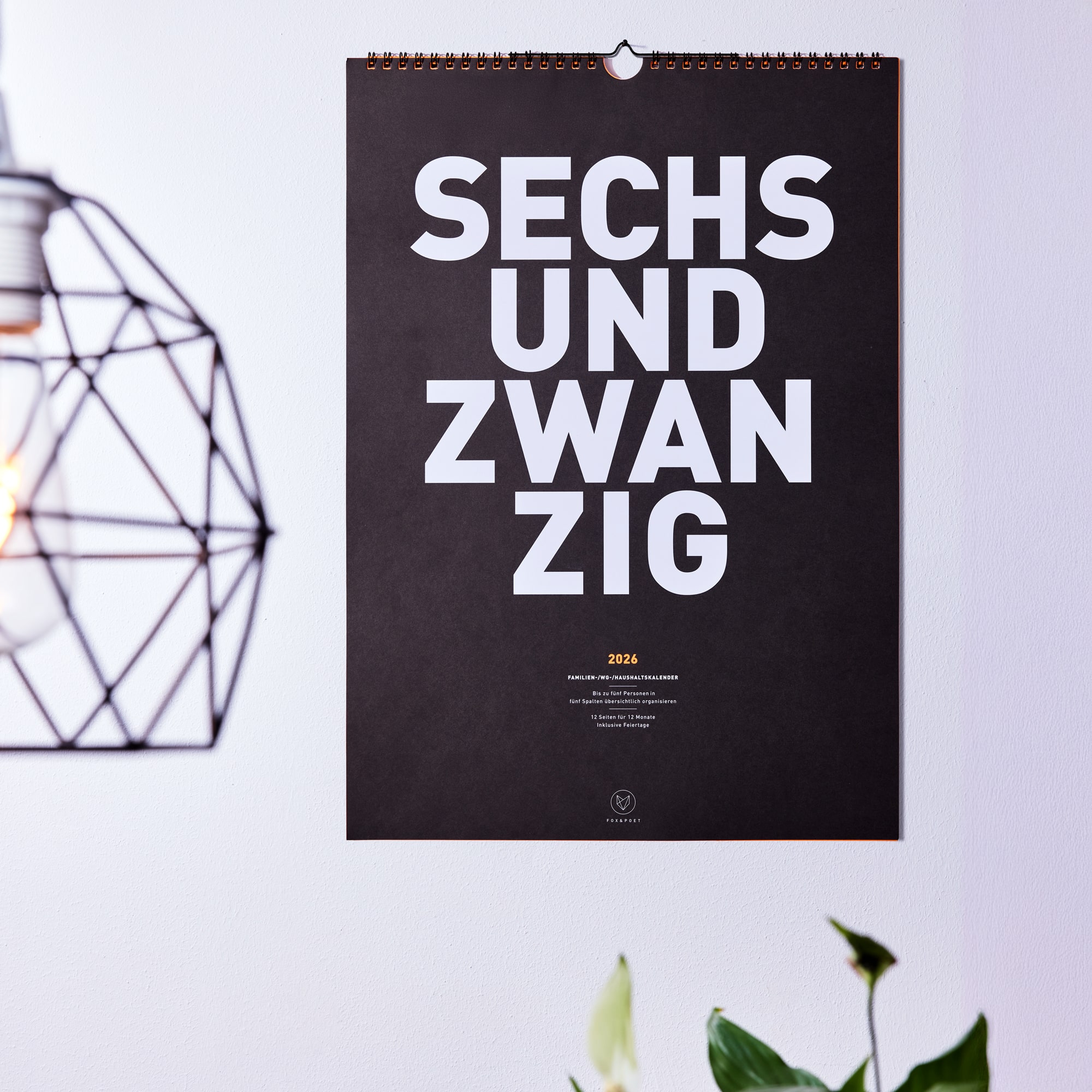 Familienkalender 2026 *NEONORANGE*