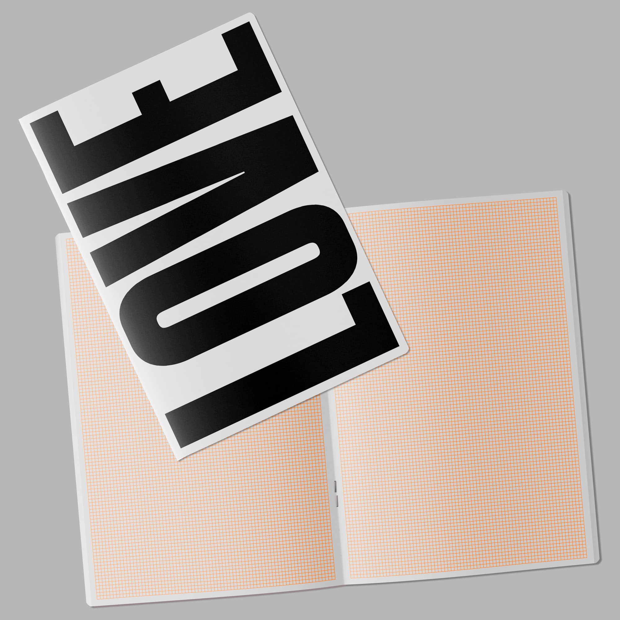 FOX&POET Notizheft LOVE kariert, Außen- und Innenansicht