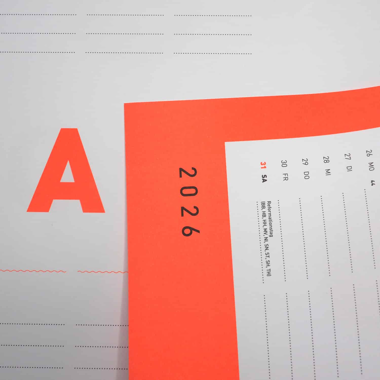 Familienkalender 2026 *LEUCHTROT* – Bild 5