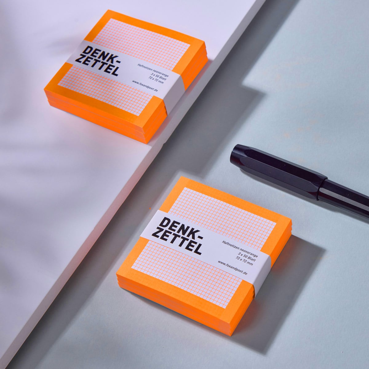 Klebezettel neon orange (Denkzettel von FOX&POET)