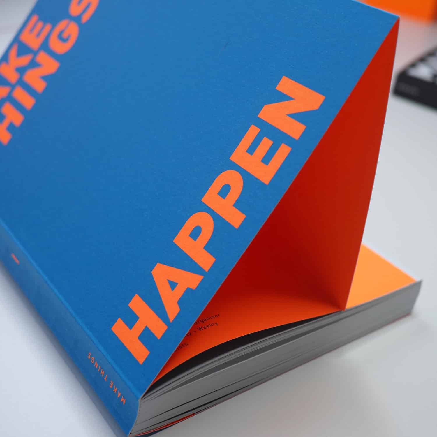 Alternative view of Organiser *Make things happen* (Blau – Neonorange)