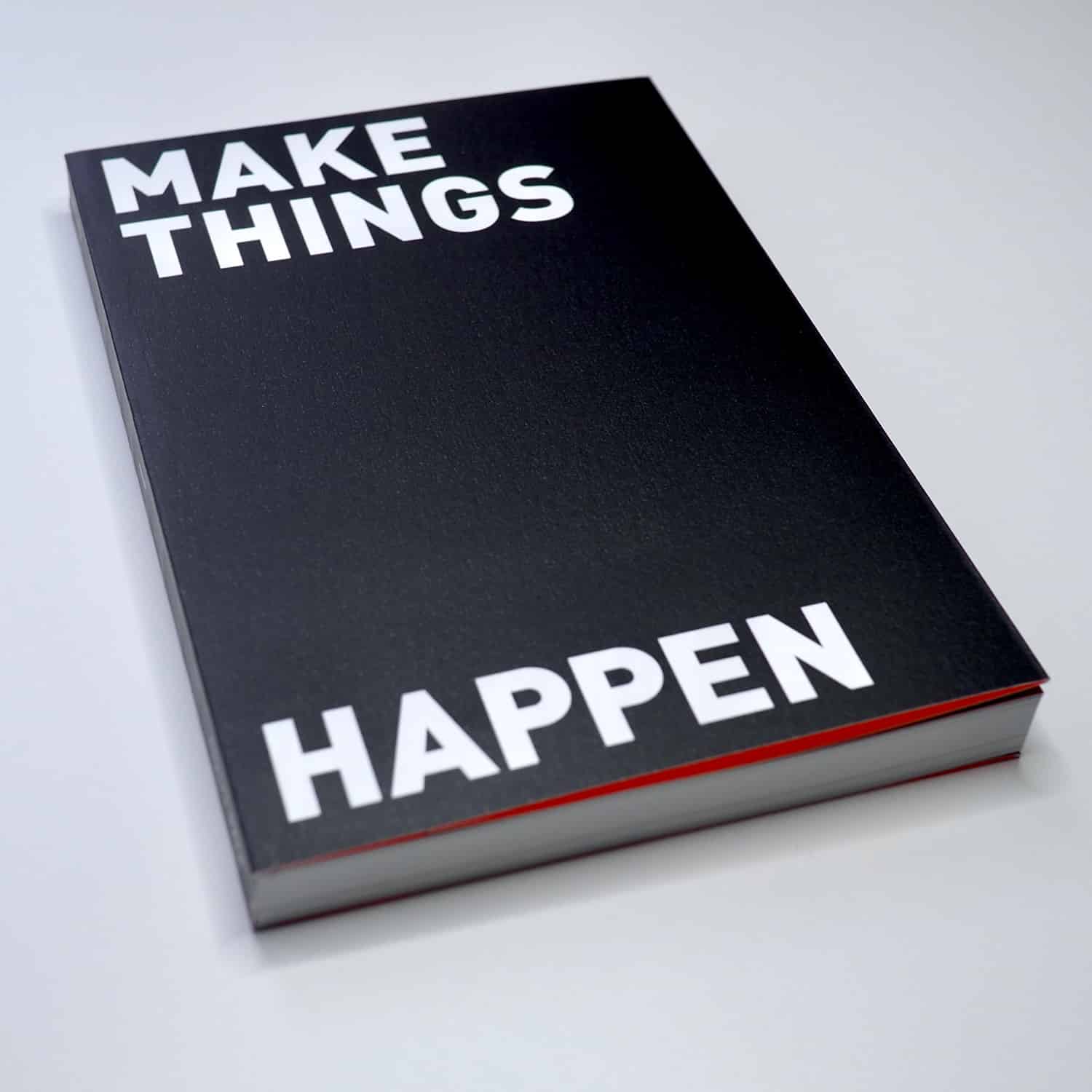 Make Things Happen Organiser mit schwarzem Umnschlag