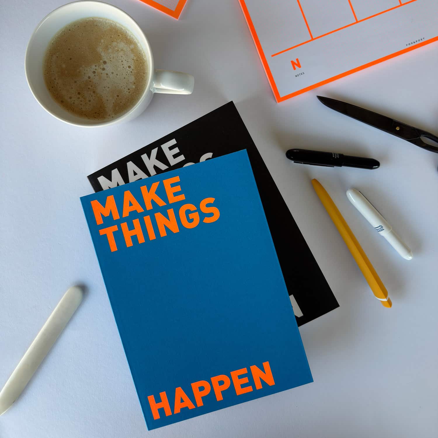Alternative view of Organiser *Make things happen* (Schwarz – Neonorange)
