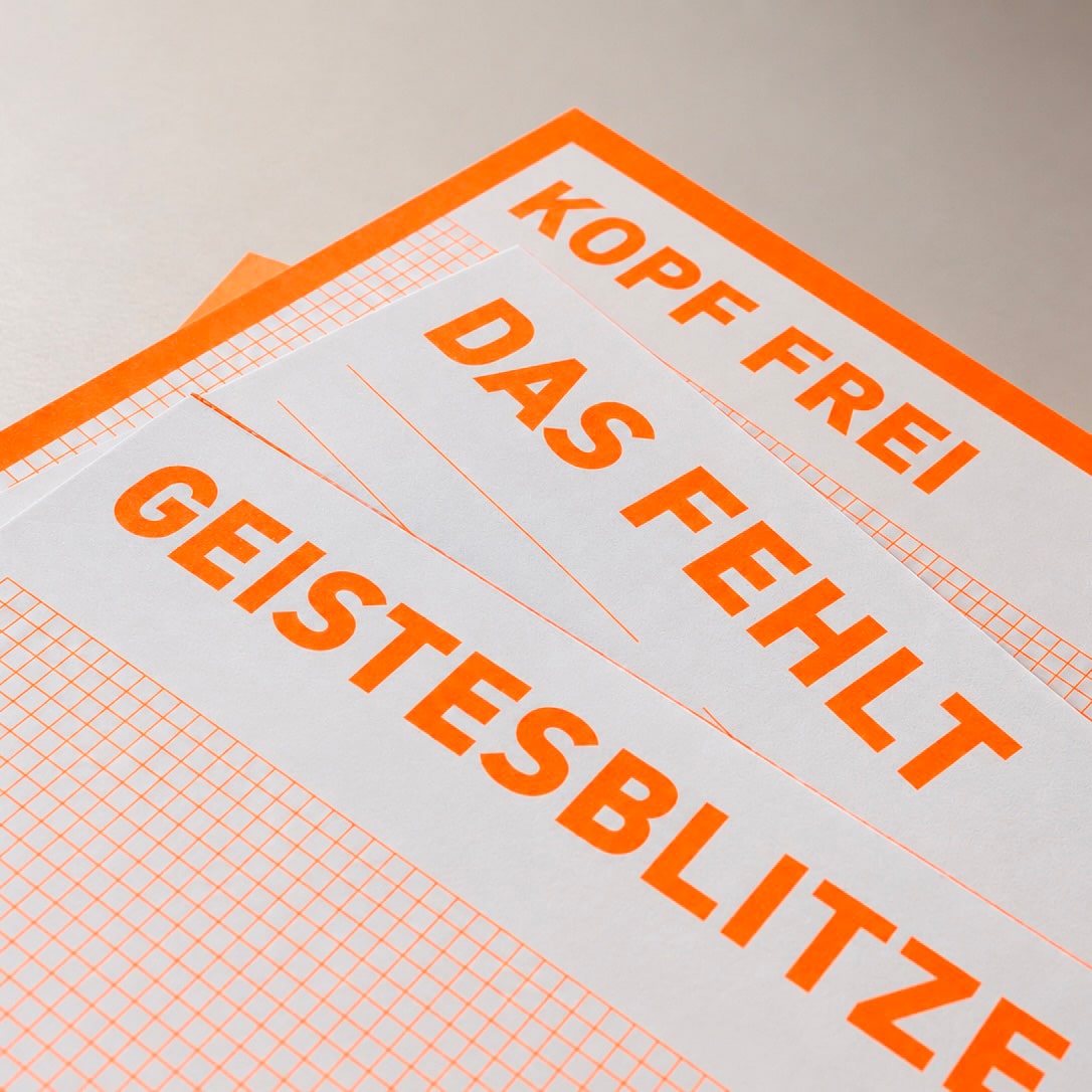Hochwertiges 120-g-Designpapier der Alltagszentrale